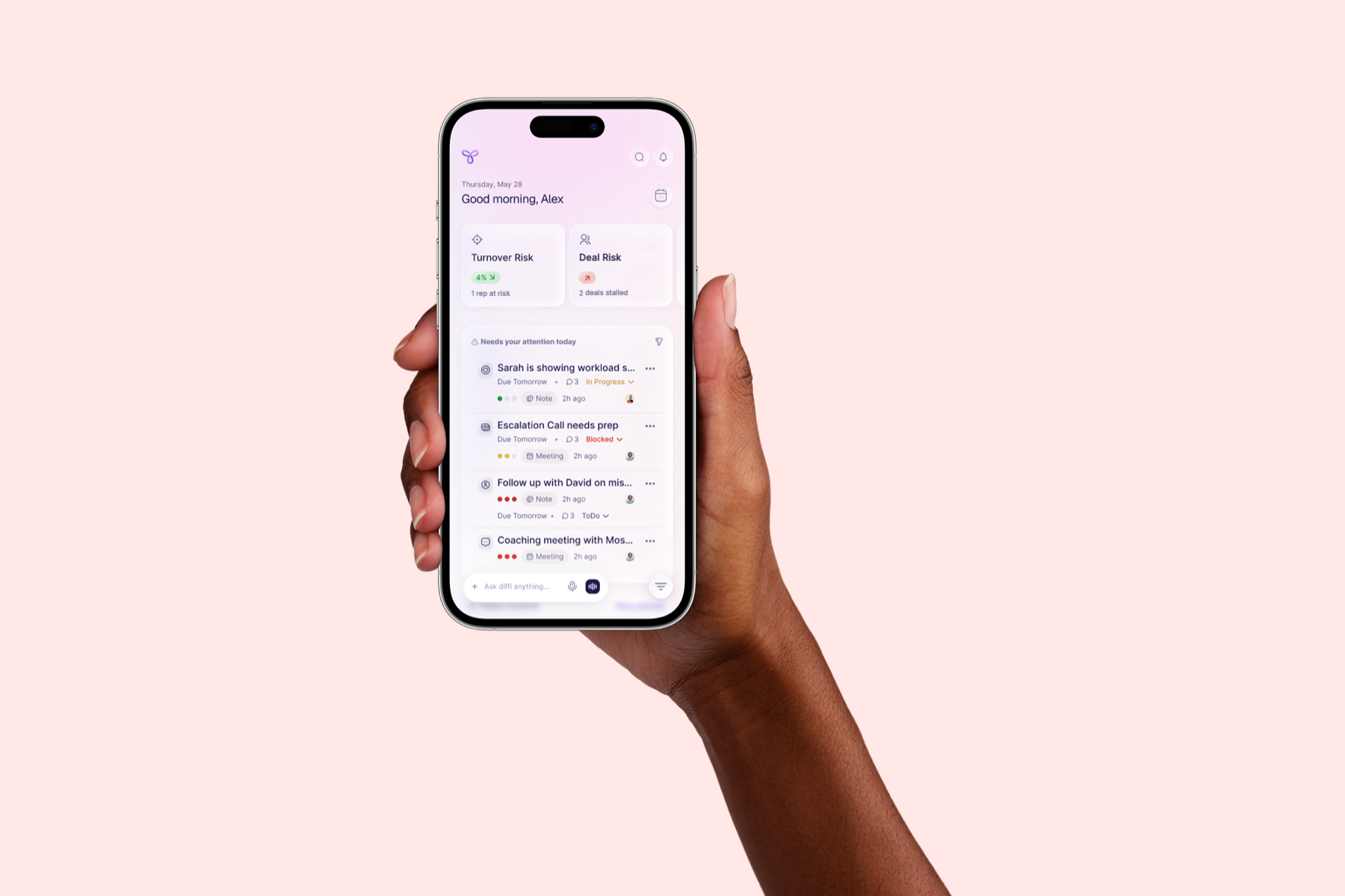 Diffi on mobile